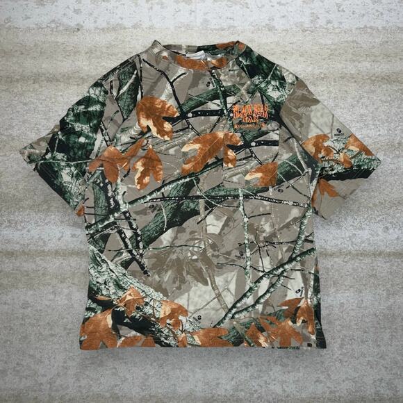 Outfitters Ridge Other - Vintage 90s fusion 3D Hunting Camo Shirt Mens M Short Sleeve Outfitters Ridge